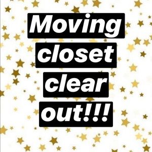 MOVING CLOSET CLEAR OUT!